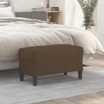 vidaXL Bankje 70x35x41 cm stof bruin, Verzenden, Nieuw, Stof, Minder dan 150 cm