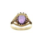 Vintage ring met amethist 8 krt, Ophalen of Verzenden, Nieuw