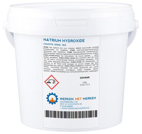 Wmm Chemie Natrium hydroxide caustic soda ontstopper 1 kg,, Doe-het-zelf en Verbouw, Overige Doe-het-zelf en Verbouw, Nieuw, Verzenden