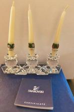 Beeldje - Swarovski Drieluik kaarsenstandaard met kaarsen
