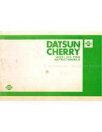 1980 DATSUN CHERRY INSTRUCTIEBOEKJE NEDERLANDS, Auto diversen
