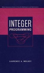 Integer Programming | 9780471283669, Boeken, Studieboeken en Cursussen, Nieuw, Verzenden