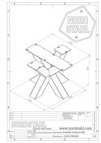 Stalen onderstel salontafel - Matrix coffee leg - Nordstahl, Huis en Inrichting, Tafelonderdelen, Verzenden, Nieuw