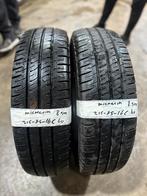 2x215-75-16C Michelin Zomer 8.5m €60 per band 215 75 16C, Auto-onderdelen, Banden en Velgen, Ophalen, 16 inch, Band(en), Zomerbanden