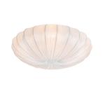 Japandi plafondlamp wit zijden 60cm 5-lichts - Plu, Nieuw, Overige materialen, Design