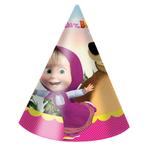 Masha En De Beer Feesthoedjes 6st, Verzenden, Nieuw