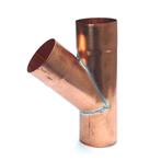 Koperen T-stuk 100mm 45gr 0.80mm, Doe-het-zelf en Verbouw, Buizen en Afvoer, Ophalen of Verzenden, Nieuw