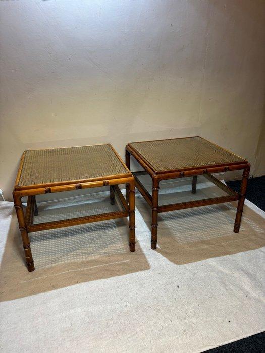 Set bijzettafels - Bamboe - Twee bijzettafels, Antiek en Kunst, Curiosa en Brocante