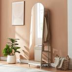 Garderobespiegel Frenraby met kledingrek 165x40x35 cm haverm, Huis en Inrichting, Verzenden, Nieuw