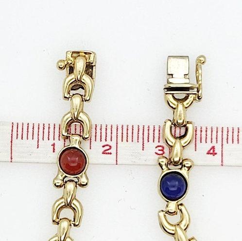 Armband - 18 karaat Geel goud Gemengde edelstenen, Sieraden, Tassen en Uiterlijk, Armbanden