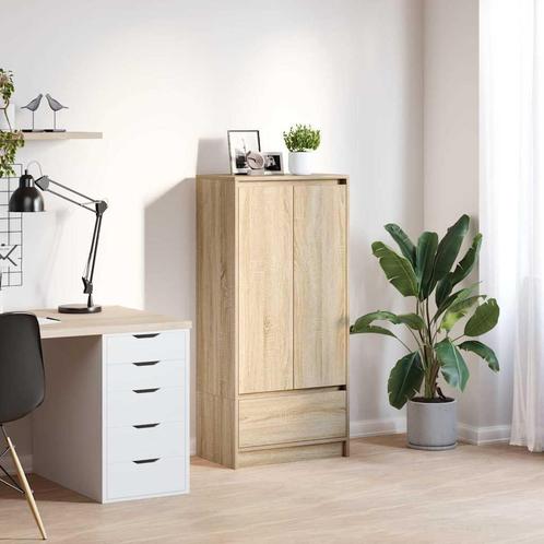 vidaXL Kast met lade 55,5x34x119,5 cm spaanplaat sonoma, Huis en Inrichting, Kasten | Buffetkasten, Nieuw, Overige houtsoorten