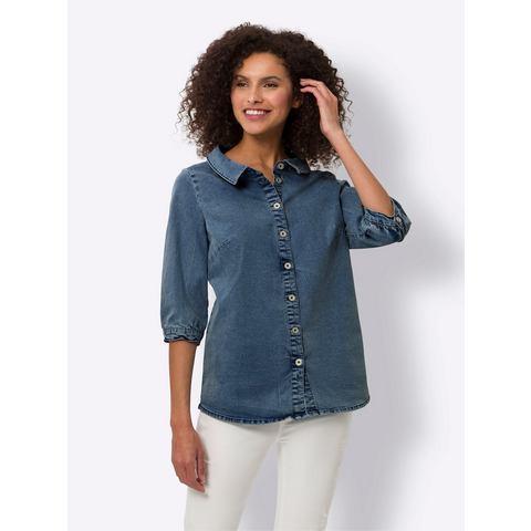 LINEA TESINI by Heine Jeans blouse, Kleding | Dames, Blouses en Tunieken, Nieuw, Verzenden