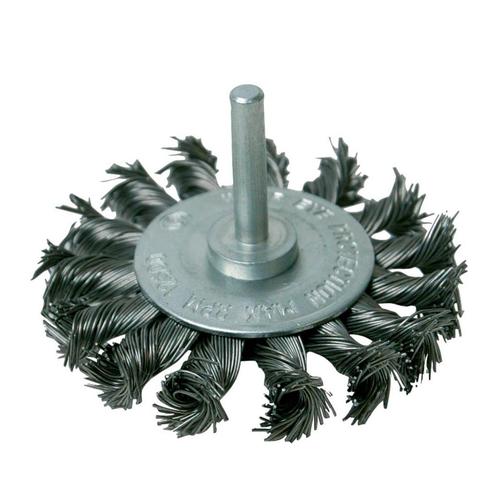 Silverline Staalborstel wiel - getordeerd draad - Ø 75 mm.., Doe-het-zelf en Verbouw, Gereedschap | Slijpmachines, Nieuw, Ophalen of Verzenden