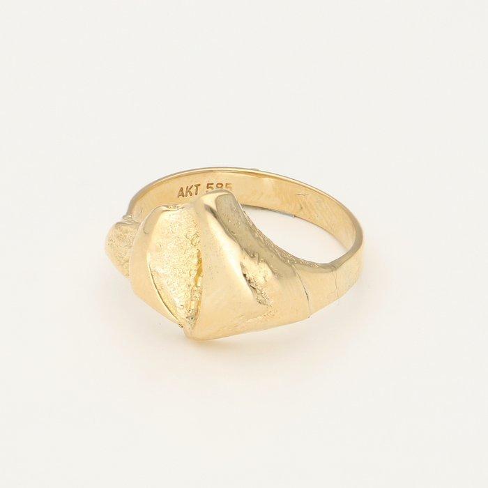 Ring - 14 karaat Geel goud - Riitta Hakala, Sieraden, Tassen en Uiterlijk, Ringen