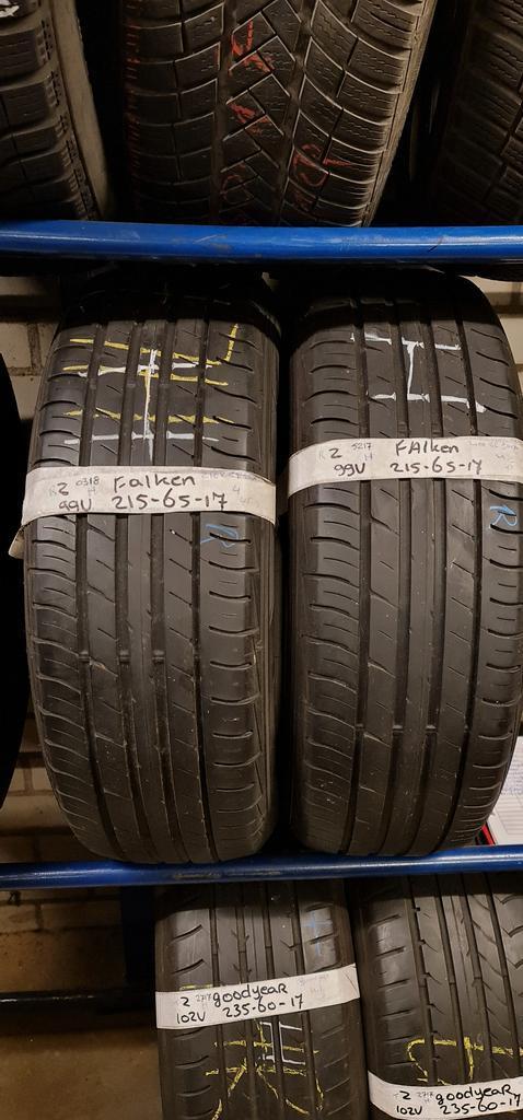 2x 215-65-17 Falken Zomer 4mm €35 Per Band 215 65 17, Auto-onderdelen, Banden en Velgen, 17 inch, Zomerbanden, 215 mm, Personenwagen