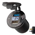 ProRide 12V USB Autolader 2 Poorten Inbouw met Voltmeter -, Verzenden, Nieuw
