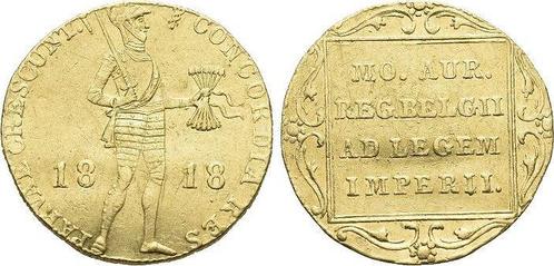 Goud-dukat 1818 Nederland-koenigreich Wilhelm I 1815-1840, Postzegels en Munten, Munten en Bankbiljetten | Toebehoren, Verzenden