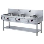 Diamond Wok Fornuis | 3 Branders + Watergordijn | 1100x900x7, Ophalen of Verzenden, Nieuw in verpakking