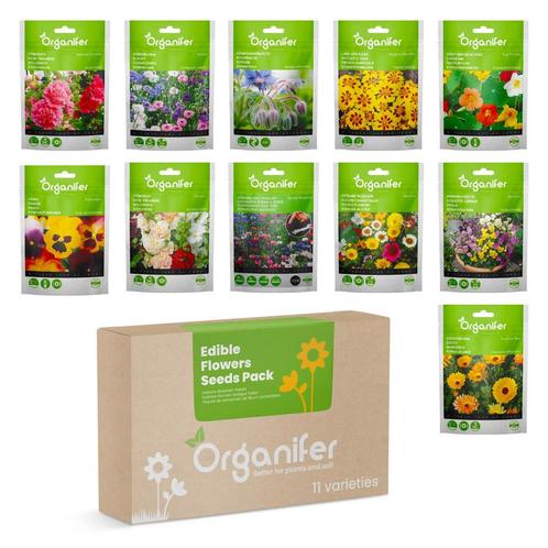 Eetbare Bloemen Zaden Pakket - 11 Soorten, Tuin en Terras, Bloembollen en Zaden, Zaad, Gehele jaar, Volle zon, Verzenden