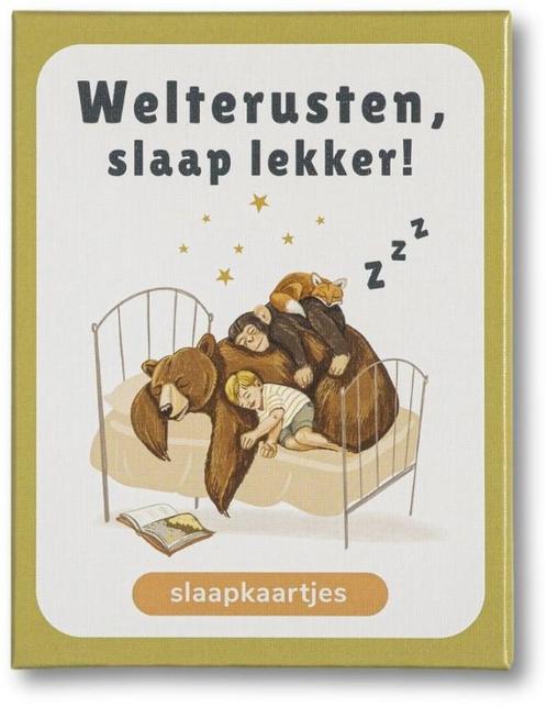 Welterusten, Slaap Lekker – Slaapkaartjes | Dubbelzes, Hobby en Vrije tijd, Gezelschapsspellen | Kaartspellen, Nieuw, Verzenden