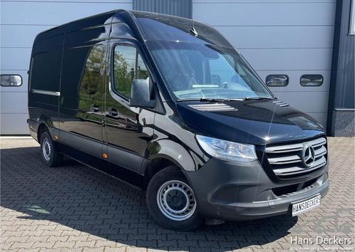 Zakelijke Lease |  Mercedes-Benz Sprinter 316 L2H2 Zwart MBU, Auto's, Bestelauto's, Dealer onderhouden, Lease, Zwart, Handgeschakeld