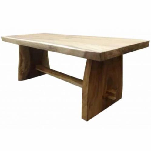 Boomstamtafel 225x90xH77,5 cm – bladdikte 8 cm, Tuin en Terras, Tuintafels, Nieuw, Ophalen of Verzenden