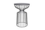 Ronde bijzettafel VARIATION 55cm zwart ijzeren metalen frame, Huis en Inrichting, Tafels | Sidetables, Ophalen of Verzenden, Nieuw