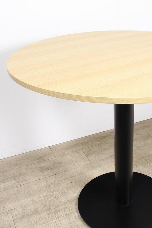 Ronde statafel, zwart + licht eiken, 120cm, Zakelijke goederen, Kantoor en Winkelinrichting | Kantoormeubilair en Inrichting, Ophalen of Verzenden