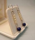 Zonder Minimumprijs - Oorbellen Zilver - 13.80ct. tw. Lapis, Sieraden, Tassen en Uiterlijk, Oorbellen, Nieuw