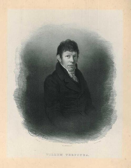 Portrait of Willem Terpstra, Antiek en Kunst, Kunst | Etsen en Gravures
