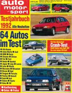 1992 AUTO MOTOR UND SPORT TESTJAHRBUCH DUITS, Boeken, Auto's | Folders en Tijdschriften, Nieuw, Author