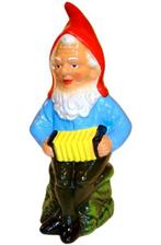 Muzikant tuinkabouter met harmonika, Tuin en Terras, Tuinbeelden, Verzenden, Nieuw