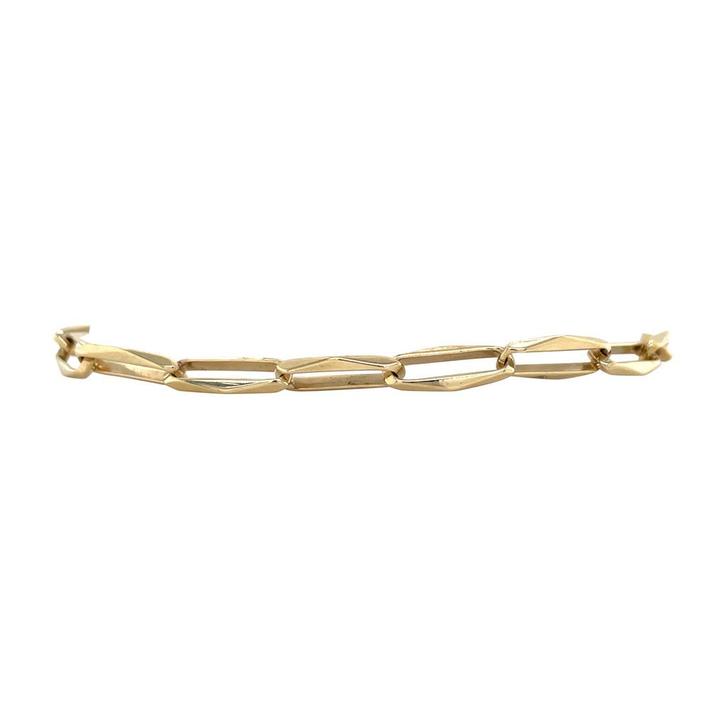 Closed for ever armband 20 cm 8 karaat, Sieraden, Tassen en Uiterlijk, Armbanden, Zo goed als nieuw, Goud, Verzenden