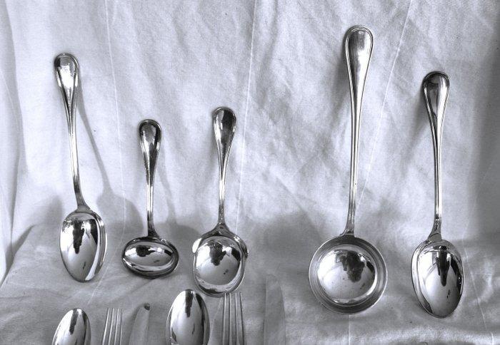 Christofle - Bestekset (81) - Verzilverd - model Albi, Antiek en Kunst, Antiek | Meubels | Tafels
