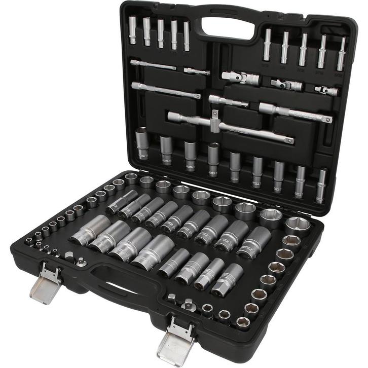 KS Tools 1/4 + 3/8 + 1/2 Dopsleutelset Engelse Maten, Auto diversen, Autogereedschap, Nieuw, Verzenden