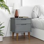 vidaXL Nachtkastje MOLDE 40x35x48 cm massief grenenhout, Minder dan 45 cm, Verzenden, Nieuw, Minder dan 55 cm