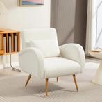 Gestoffeerde Fauteuil, Fleece Bekleding, Gepolsterde Armstoe, Huis en Inrichting, Stoelen, Verzenden, Nieuw