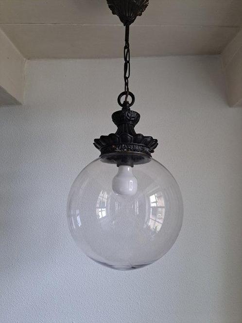 Massive - Plafondlamp - Glas, Staal - Hallamp, Antiek en Kunst, Curiosa en Brocante