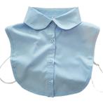 Licht blauwe kraagje met ronde kraag - losse blouse kraagjes, Maat 38/40 (M), Nieuw, Losse Blouse Kraagjes, Verzenden