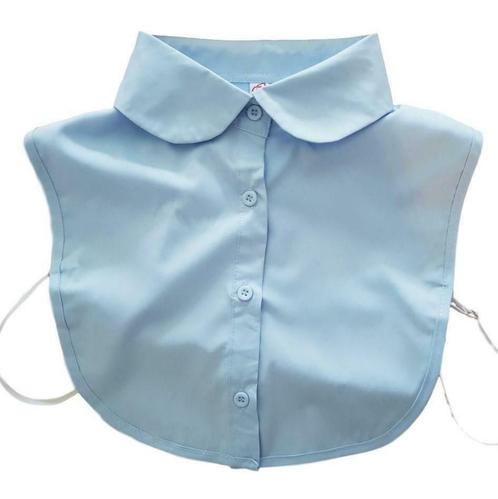 Licht blauwe kraagje met ronde kraag - losse blouse kraagjes, Kleding | Dames, Blouses en Tunieken, Blauw, Nieuw, Maat 38/40 (M)