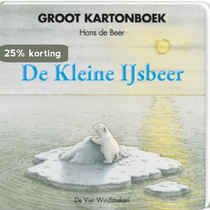 Groot kartonboek de Kleine IJsbeer / De vier windstreken, Boeken, Kinderboeken | Baby's en Peuters, Gelezen, Verzenden