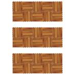 vidaXL Terrastegels verticaal patroon 30 x 30 cm Acacia set, Doe-het-zelf en Verbouw, Verzenden, Nieuw