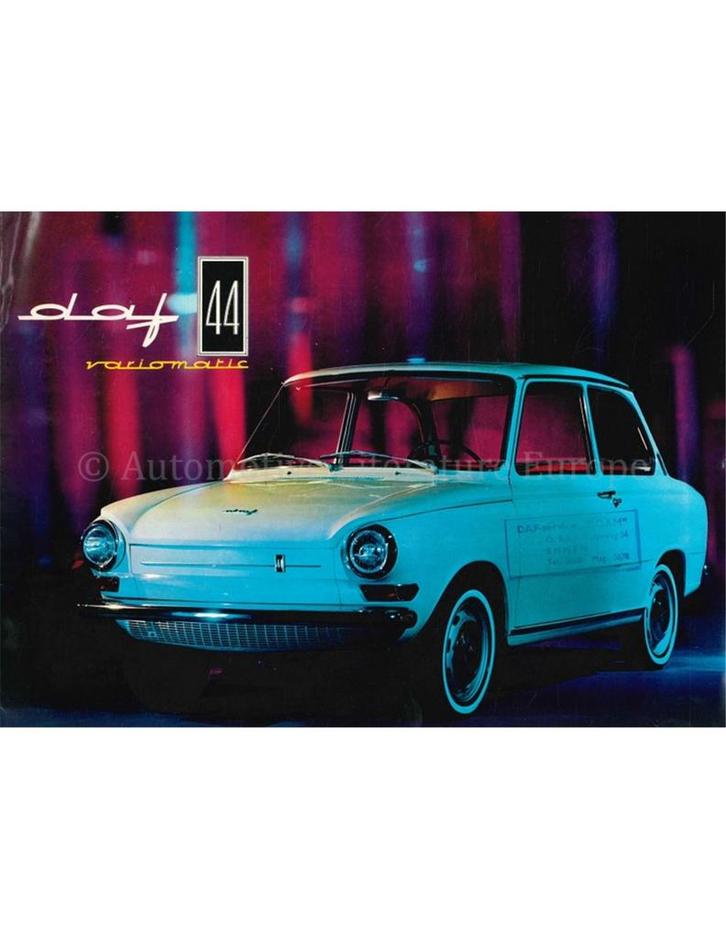 1966 DAF 44 VARIOMATIC BROCHURE NEDERLANDS, Boeken, Auto's | Folders en Tijdschriften