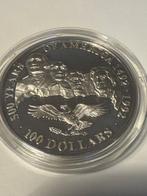Cookeilanden. 100 Dollars 1991 Mount Rushmore - 5 oz, Postzegels en Munten, Munten | Europa | Niet-Euromunten
