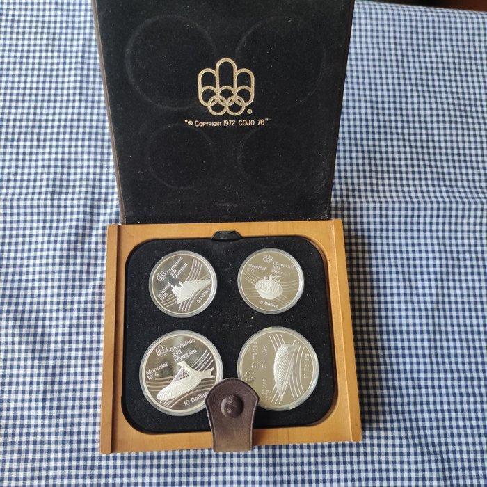 Canada. 1976 Estojo com Moedas Jogos Olímpicos Montreal 1976, Postzegels en Munten, Munten | Europa | Niet-Euromunten