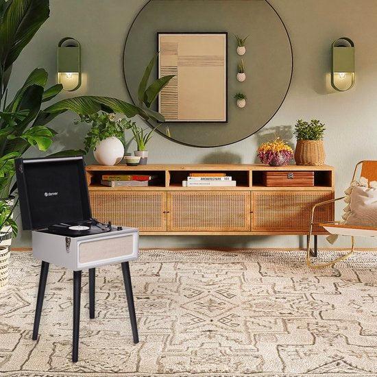 2dekans | Denver Platenspeler Bluetooth - Ingebouwde, Audio, Tv en Foto, Luidsprekers, Zo goed als nieuw, Ophalen of Verzenden