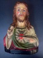 Renova - Buste - Jezus - Heilig Hart - 44 cm - Gips -, Antiek en Kunst