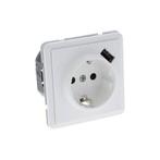 PEHA Standaard wandcontactdoos met USB-Lader Levend wit, Ophalen of Verzenden, Nieuw