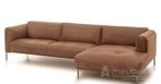 Loungebank Bern - loungebanken - Beige, Nieuw, Leer