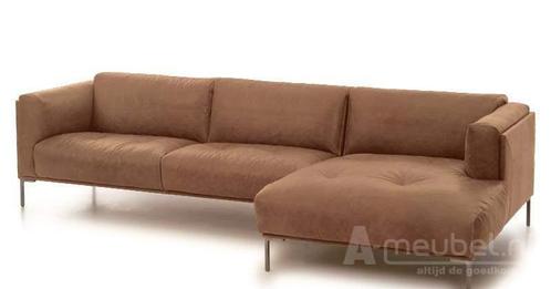 Loungebank Bern - loungebanken - Beige, Huis en Inrichting, Banken | Sofa's en Chaises Longues, Nieuw, Leer